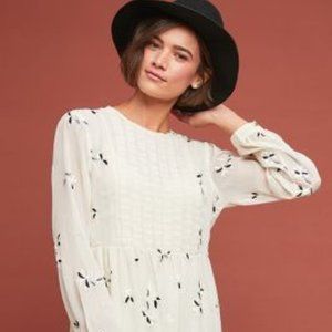 Anthropologie - Feuille Embroidered Dress Size 14